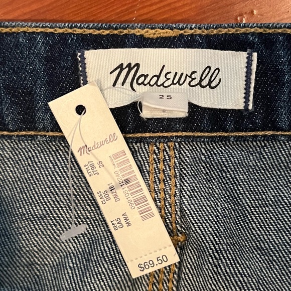 NWT - Madewell Rigid Denim Straight Mini Skirt: Reworked Edition - Size 25 - Picture 7 of 10